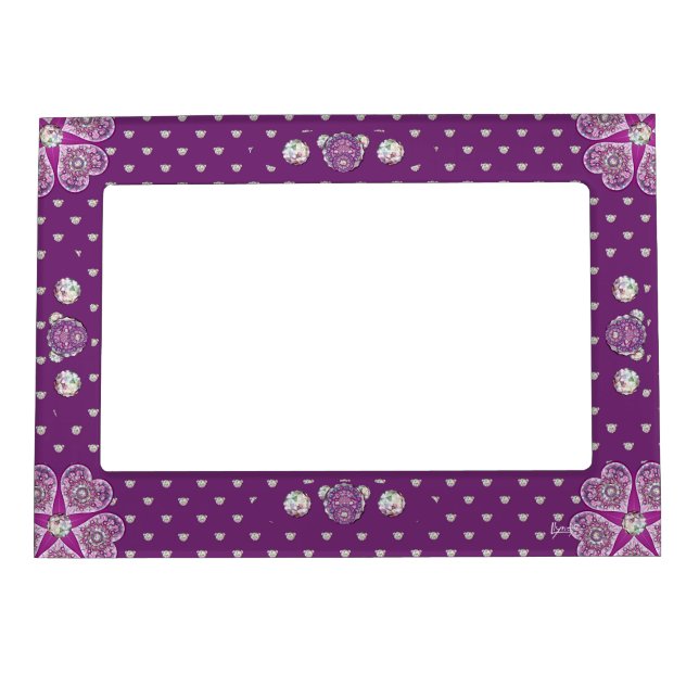 Rosace blue or red for baby&child magnetic frame (Front)