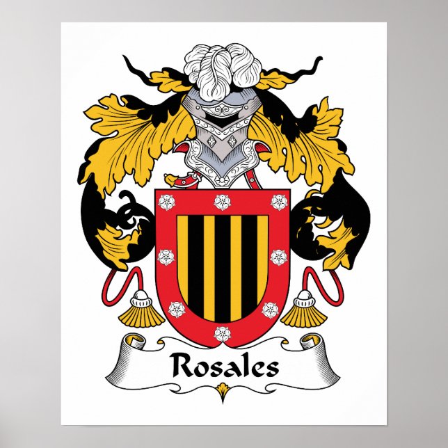 Rosales Family Crest Poster (Front)