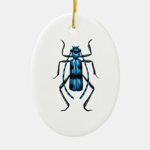 Rosalia Alpina beetle Ceramic Ornament
