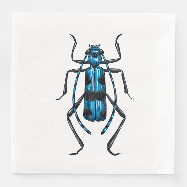 Rosalia Alpina beetle Paper Dinner Napkins (Front)