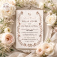 Rosalie Heirloom Elegant Letterpress Wedding Invitation