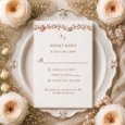Rosalie Heirloom Letterpress Wedding RSVP Cards