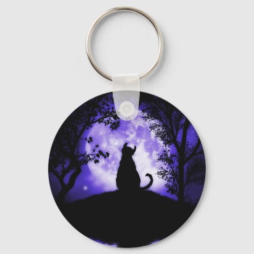 Rosalies Moon Keychain