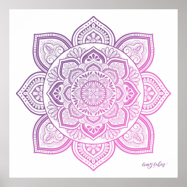 Rosaliine Mandala Fine Art Print (Front)