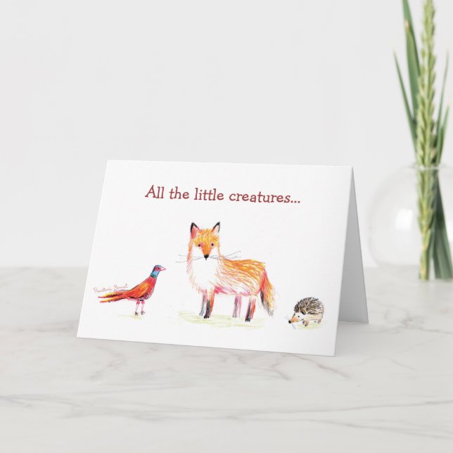 Rosalinde Bonnet Birthday Card (Front)