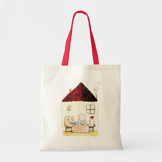 Rosalinde Bonnet Grocery Tote Bag (Front)