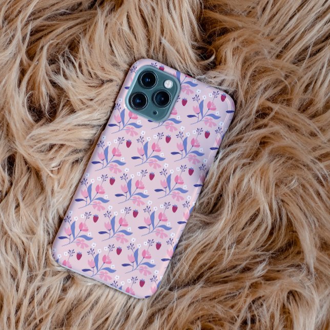 Rosalinde Strawberry Flower Case-Mate iPhone Case (Creator Uploaded)