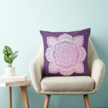 Rosaline Mandala Throw Pillow