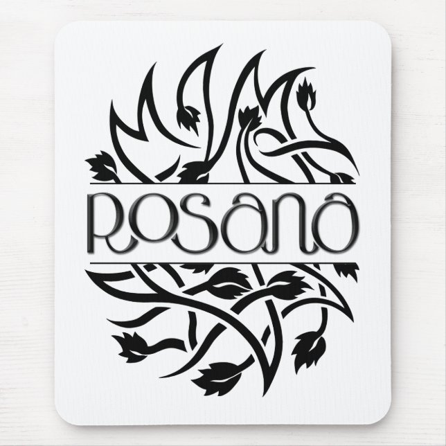 Rosana black deco Mousepad (Front)