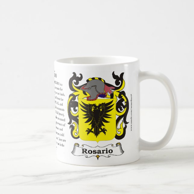 Rosario Family Coat of Arms Mug (Right)