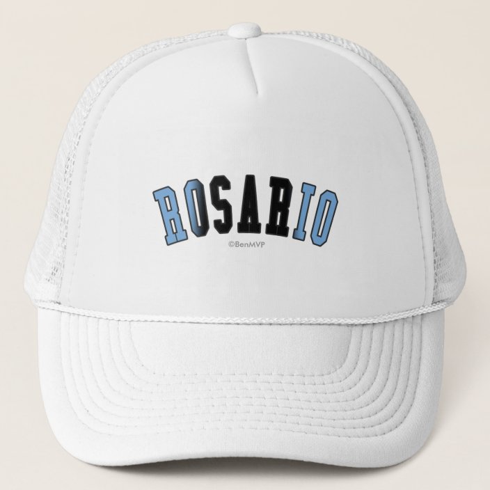Rosario in Argentina National Flag Colors Mesh Hat