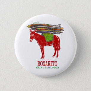 Rosarito Baja California Mexico Button
