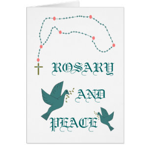 ROSARY AND PEACE CARDS