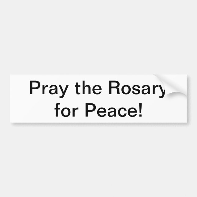 Rosary Bumper Sticker (Front)