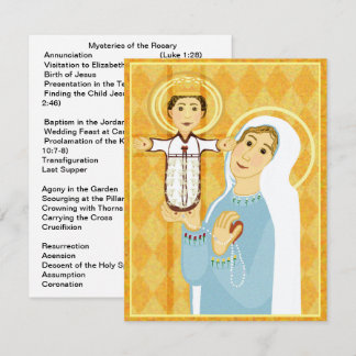 Rosary Flat Card