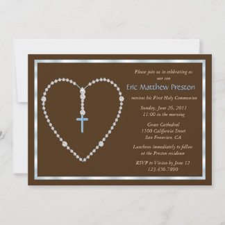 Rosary Heart Invitation