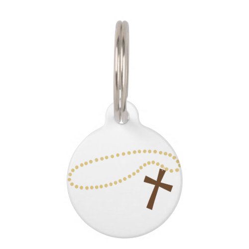 Rosary Pet ID Tag