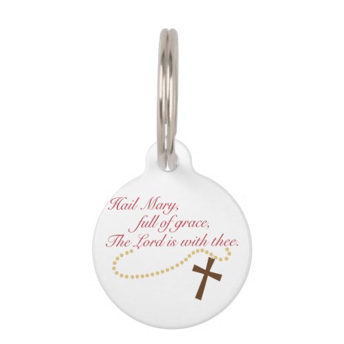 Rosary Pet ID Tag