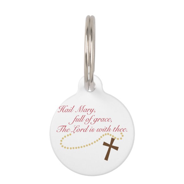 Rosary Pet ID Tag (Front)