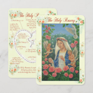 Rosary Prayer Card