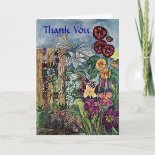Rosary Prayer Garden Thank You Card