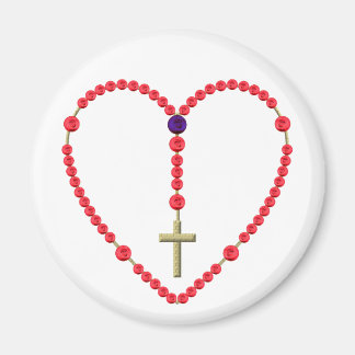 Rosary (Red and Blue Roses) Magnet