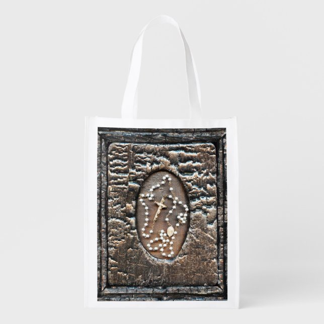 Rosary Reusable Grocery Bag (Front)