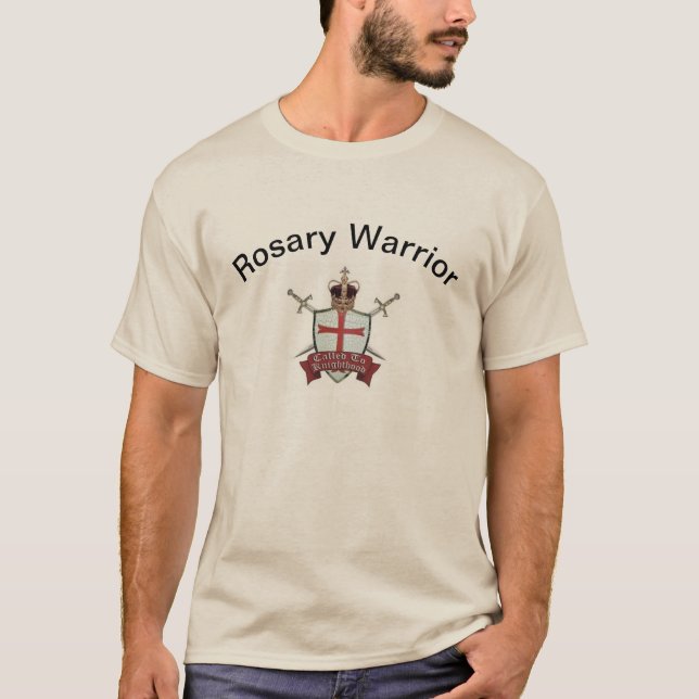 Rosary Warrior T-Shirt (Front)