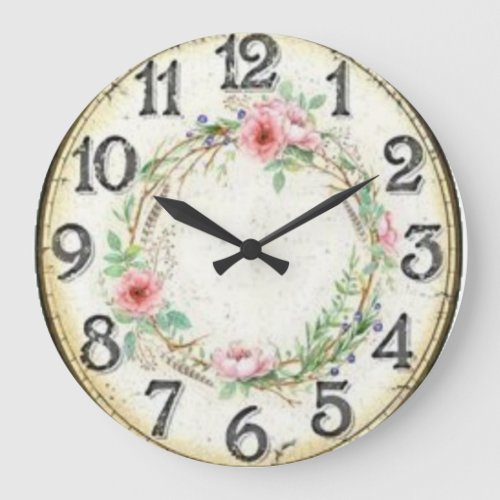 Rosas y Espinas Large Clock