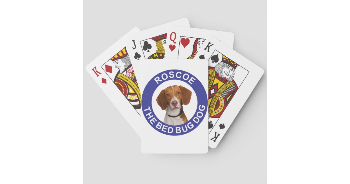 Roscoe the Bed Bug Dog Playing Cards Zazzle