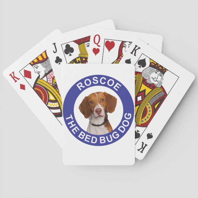 Roscoe the Bed Bug Dog Playing Cards (Back)