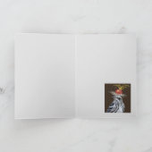 Roscoe the black and white warbler card (Inside)
