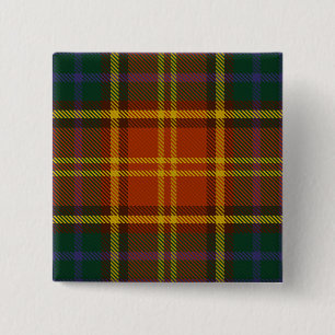 Roscommon County Irish Tartan Button