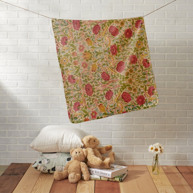 Rose, 1883 by William Morris Baby Blanket (In Situ)