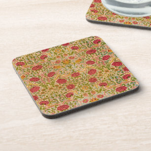 Rose, 1883 by William Morris Beverage Coaster