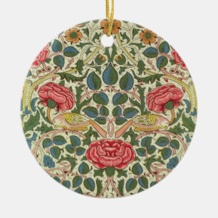 'Rose', 1883 (printed cotton) Ceramic Ornament