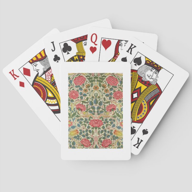 'Rose', 1883 (printed cotton) Poker Cards (Back)