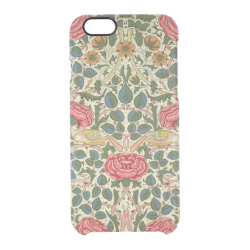 Rose 1883 printed cotton Clear iPhone 66S Case