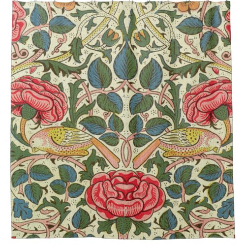 Rose 1883 William Morris Shower Curtain