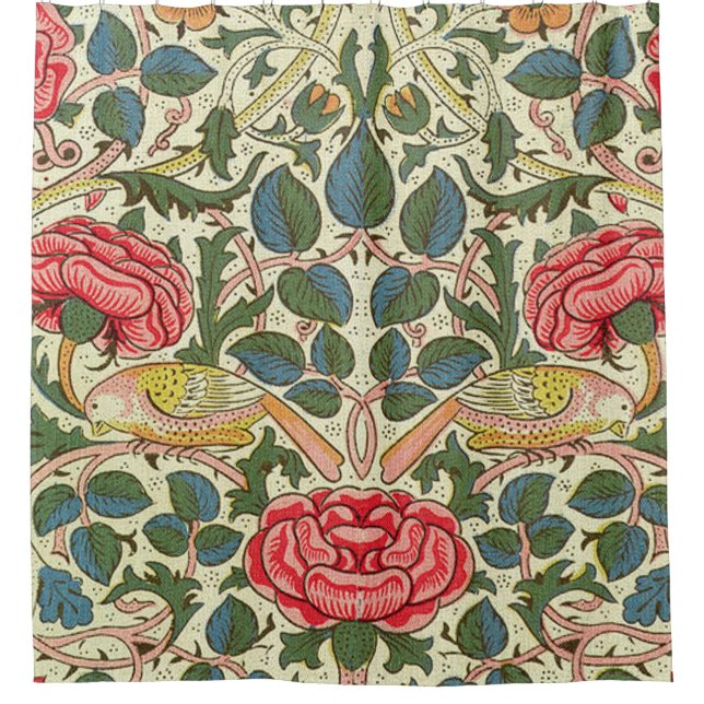 Rose 1883 William Morris Shower Curtain (Front)