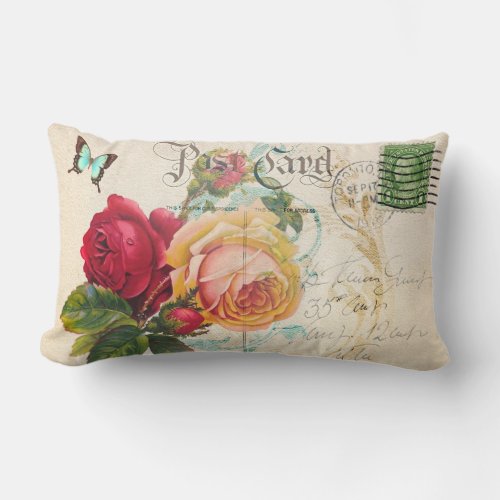 Rose 1 Lumbar 13 x 21 Lumbar Pillow