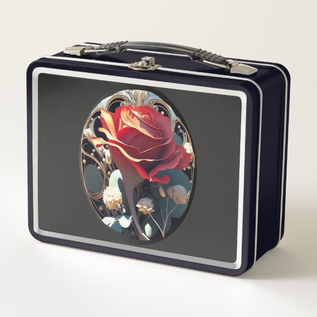ROSE #1 METAL LUNCH BOX (Front)