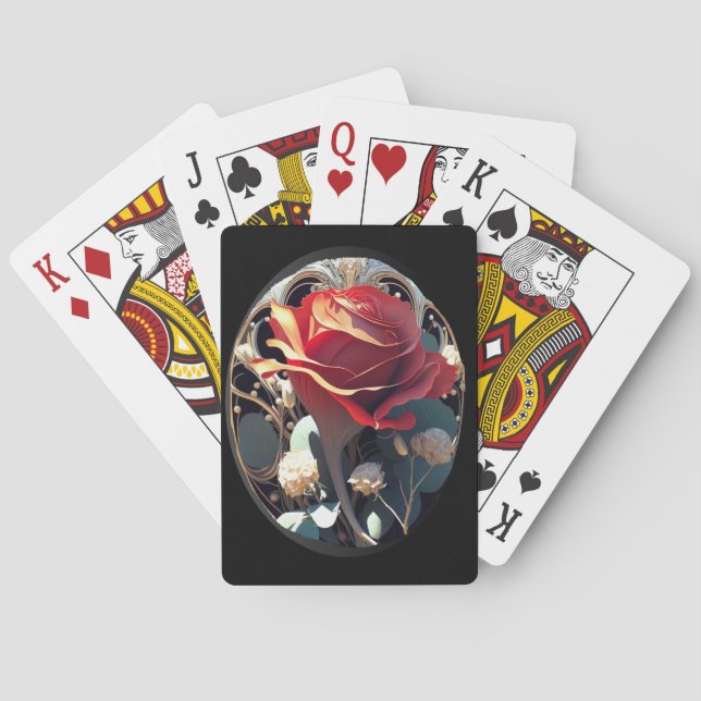 ROSE #1 POKER CARDS (Back)