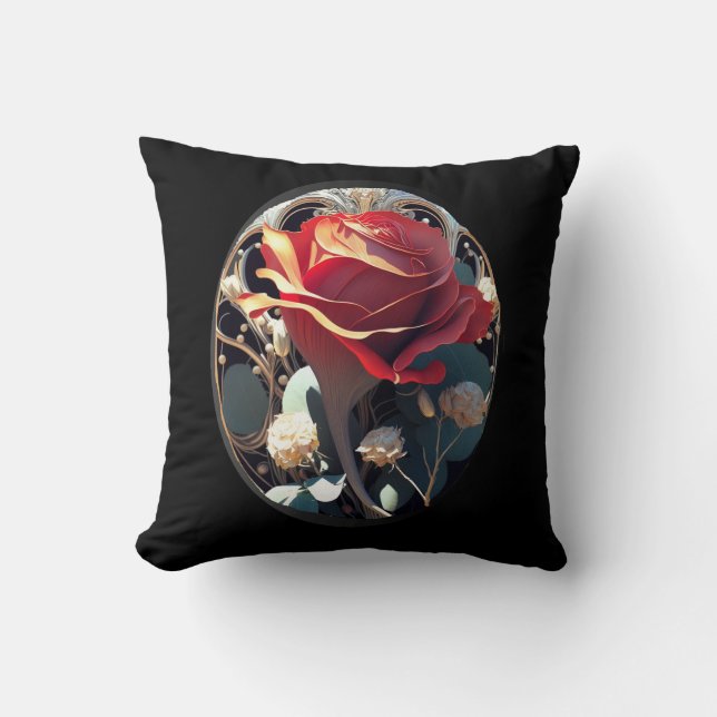 ROSE #1 THROW PILLOW (Front)