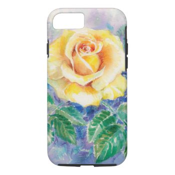 Rose 2 Iphone 8/7 Case by watercoloring at Zazzle