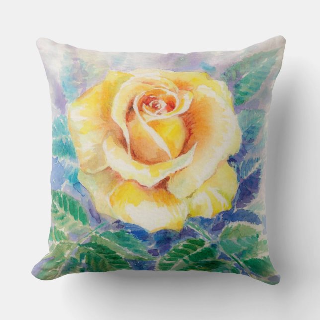 Rose 2 throw pillow (Front)