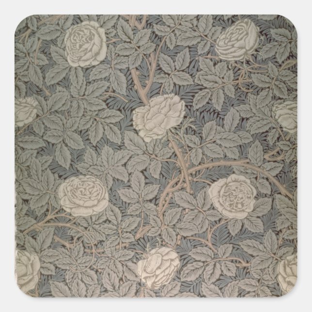'Rose-90' wallpaper design Square Sticker (Front)