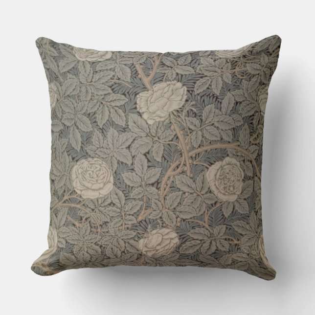 'Rose-90' wallpaper design Throw Pillow (Front)