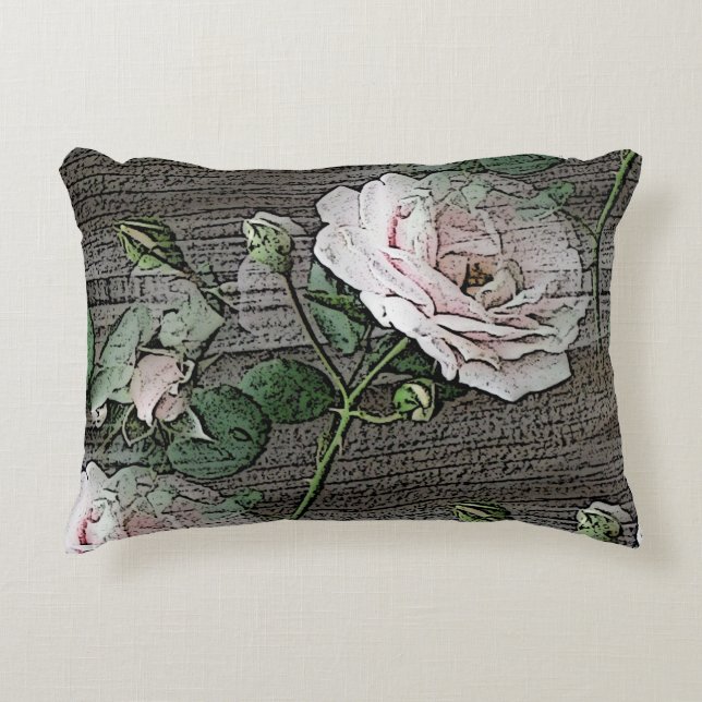 Rose Accent Pillow (Front)