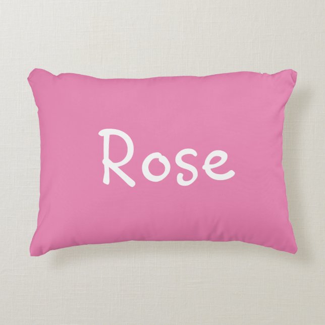 Rose Accent Pillow (Front)